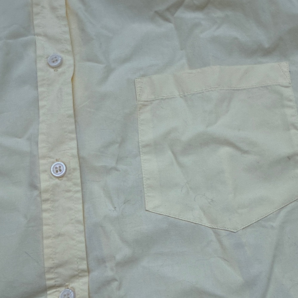 LMND / Light Yellow long sleeve Button-Up Shirt & Shorts Set - Cotton - Small - Picture 10 of 11